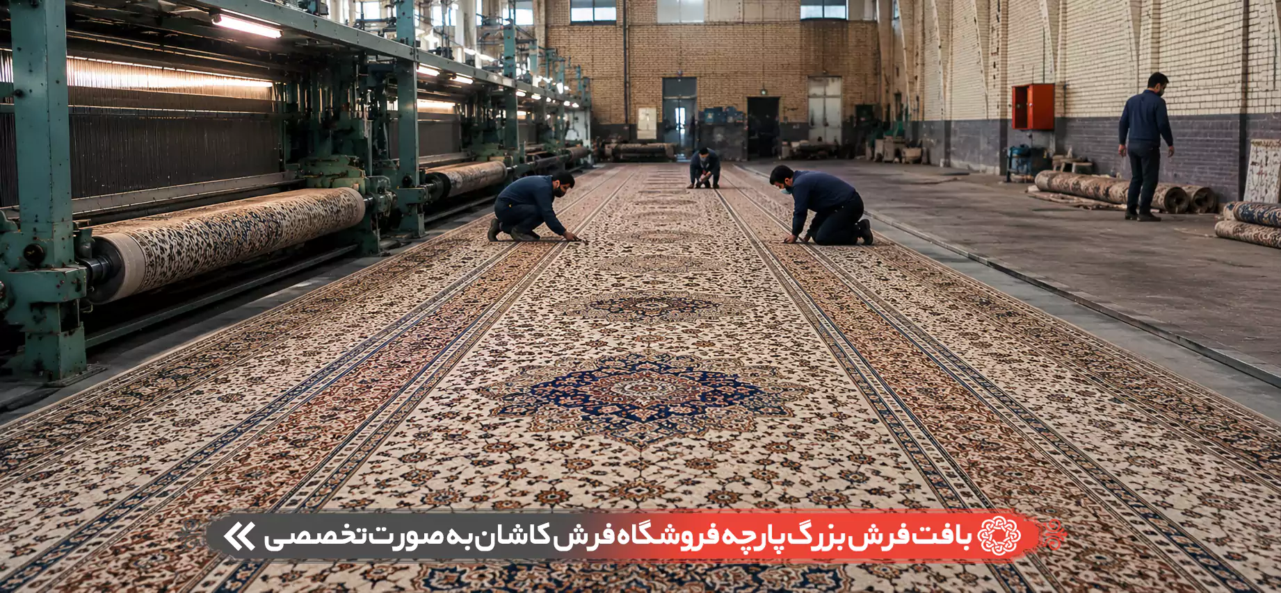 بافت فرش بزرگ پارچه