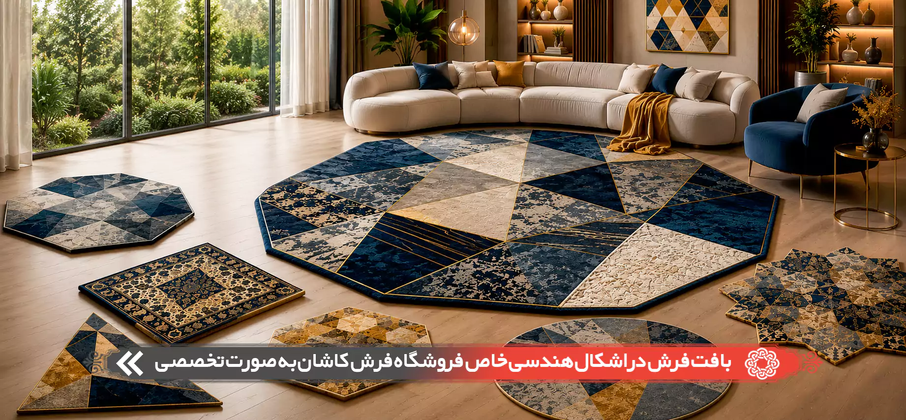 بافت فرش در اشکال هندسی خاص بافت فرش در اشکال هندسی خاص